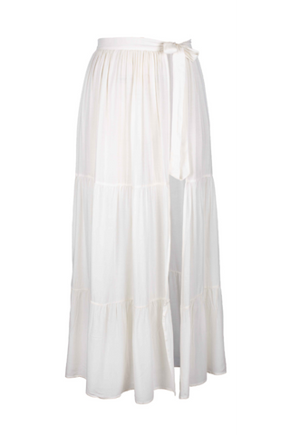 国内で当店のみ CFIERCE - CARTOON TIERED SKIRT Side Tie Skirt | London Tiered | The Perfect Beach Coverup