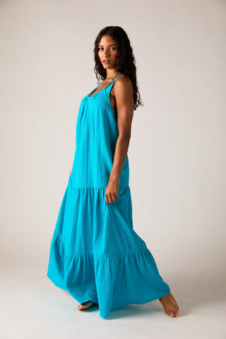 alejandra maxi dress Alejandra Tiered Maxi Dress - Multi Color