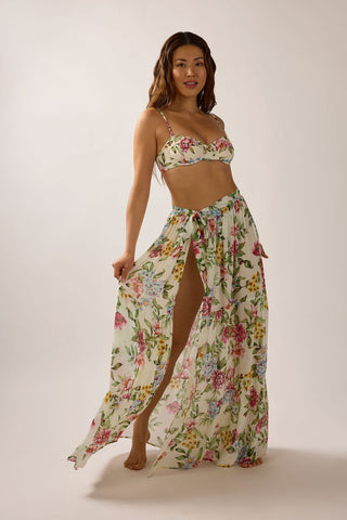 London Tiered Side Tie Skirt