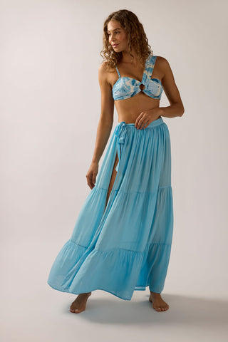 London Tiered Side Tie Skirt